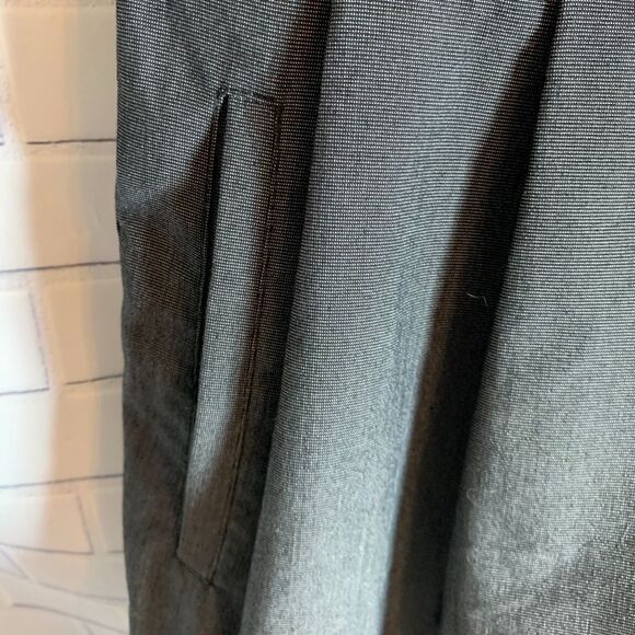 Eva Franco Gray Inverted Pleat Mini Dress Sz 2 - Picture 6 of 6